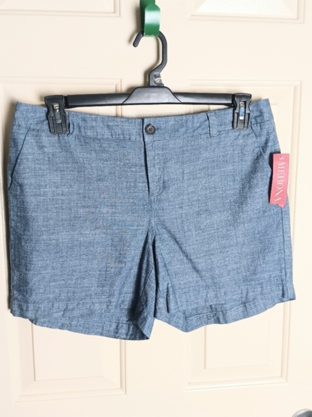 Merona Women Light Blue Chino 100% Cotton Shorts Size 8